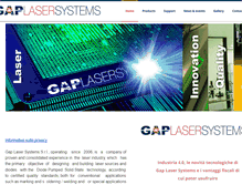 Tablet Screenshot of gaplaser.com